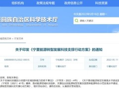 政策|《寧夏能源轉(zhuǎn)型發(fā)展科技支撐行動方案》發(fā)布